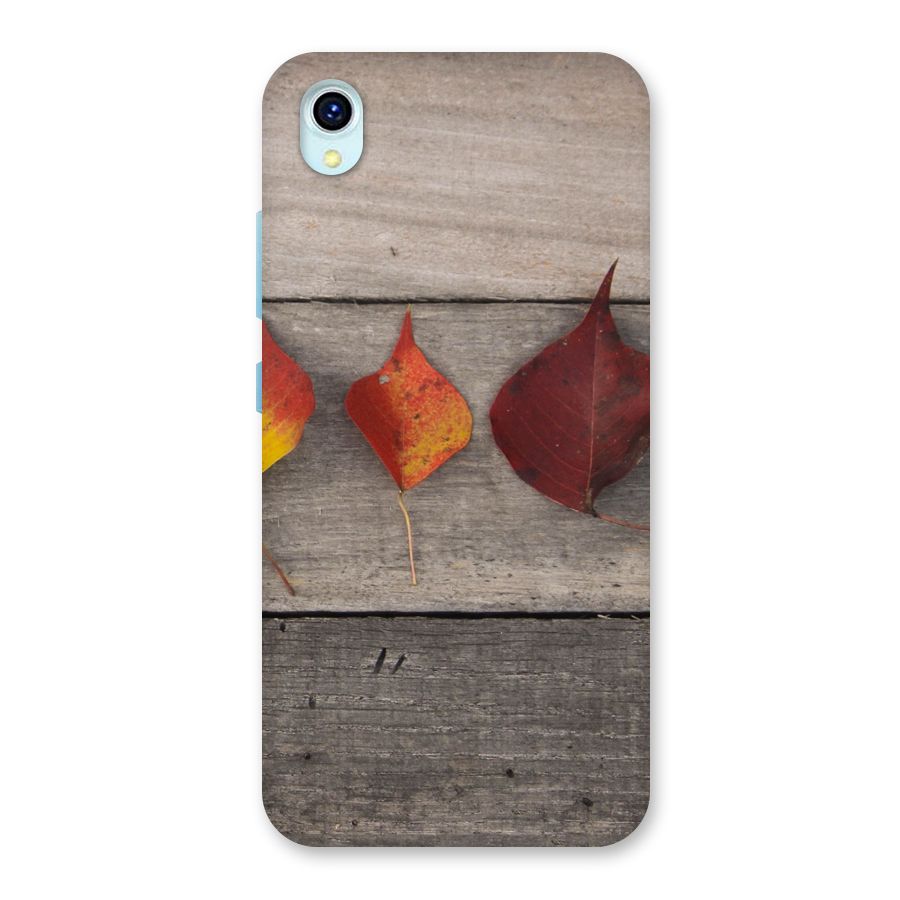 Beautiful Wood Leafs Back Case for Vivo Y1s