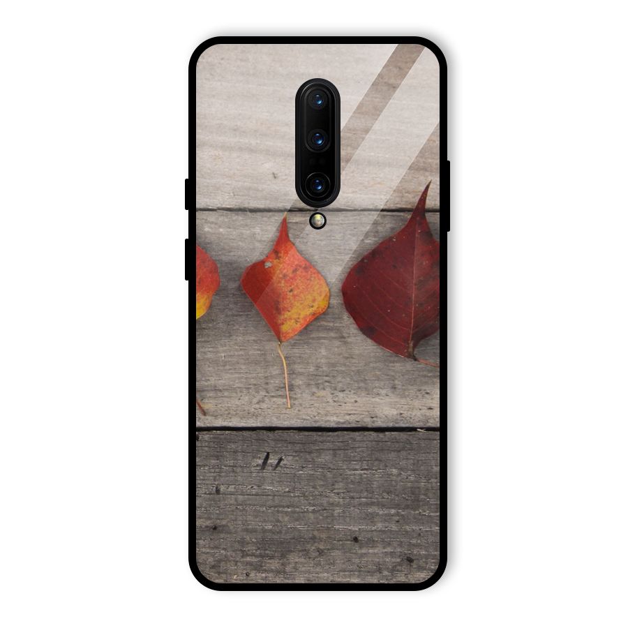 Beautiful Wood Leafs Glass Back Case for OnePlus 7 Pro
