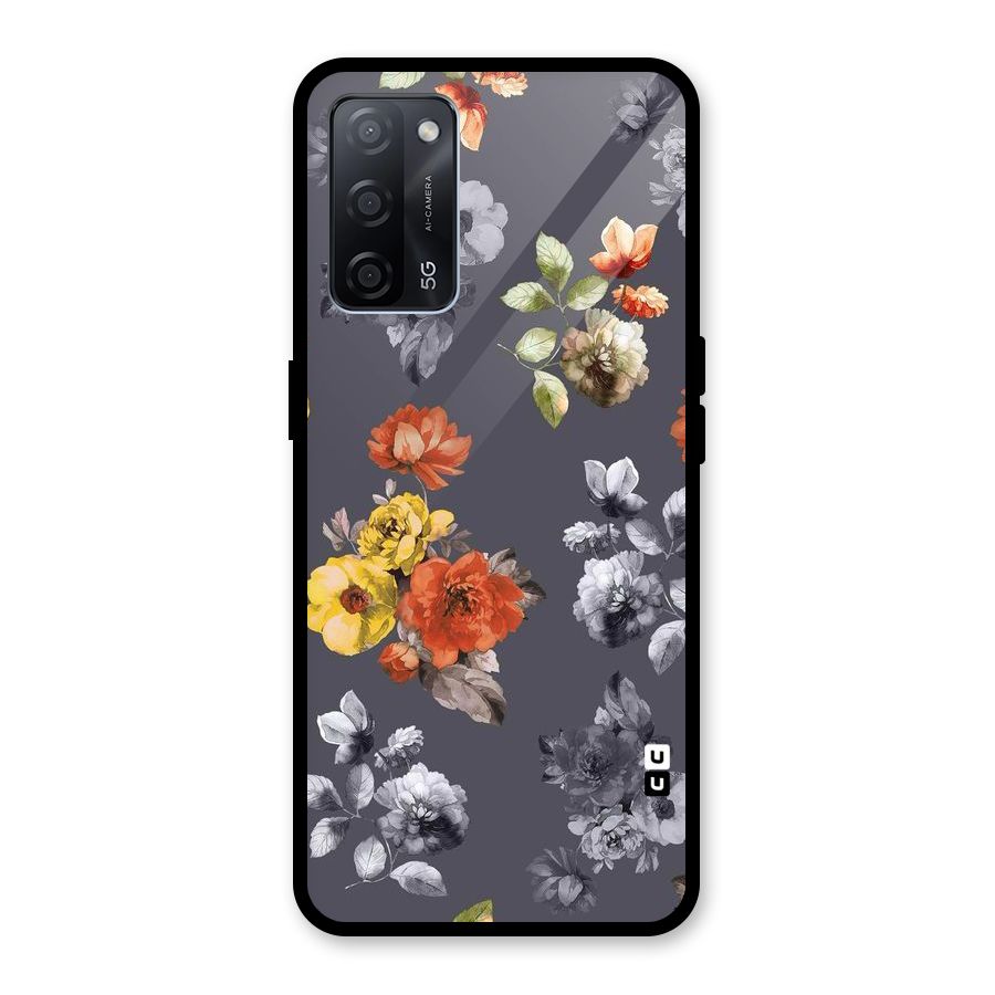 Beauty Art Bloom Glass Back Case for Oppo A53s 5G