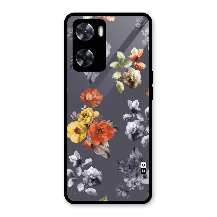 Beauty Art Bloom Glass Back Case for Oppo A57 2022