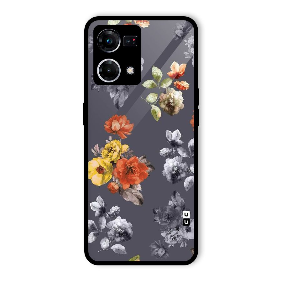 Beauty Art Bloom Glass Back Case for Oppo F21 Pro 4G