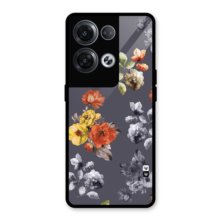 Beauty Art Bloom Glass Back Case for Oppo Reno8 Pro 5G
