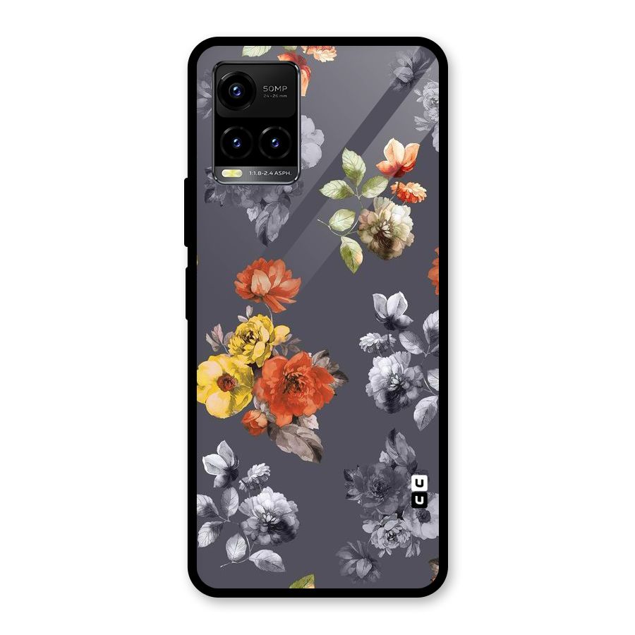 Beauty Art Bloom Glass Back Case for Vivo Y21A