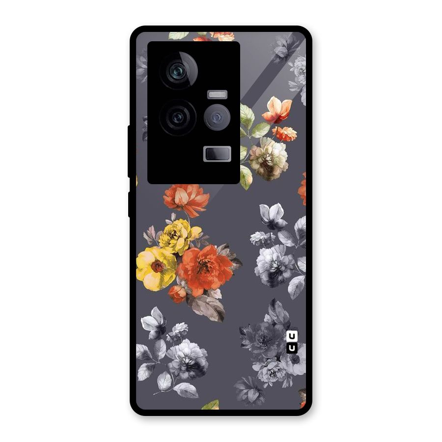 Beauty Art Bloom Glass Back Case for Vivo iQOO 11 5G