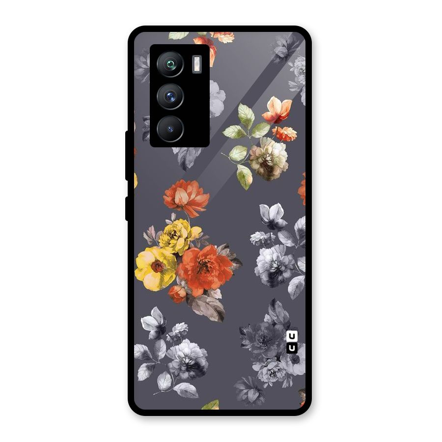 Beauty Art Bloom Glass Back Case for Vivo iQOO 9 SE