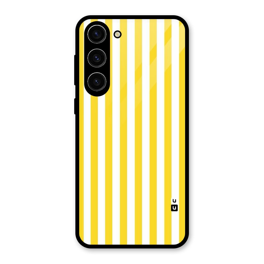 Beauty Color Stripes Glass Back Case for Galaxy S23 Plus