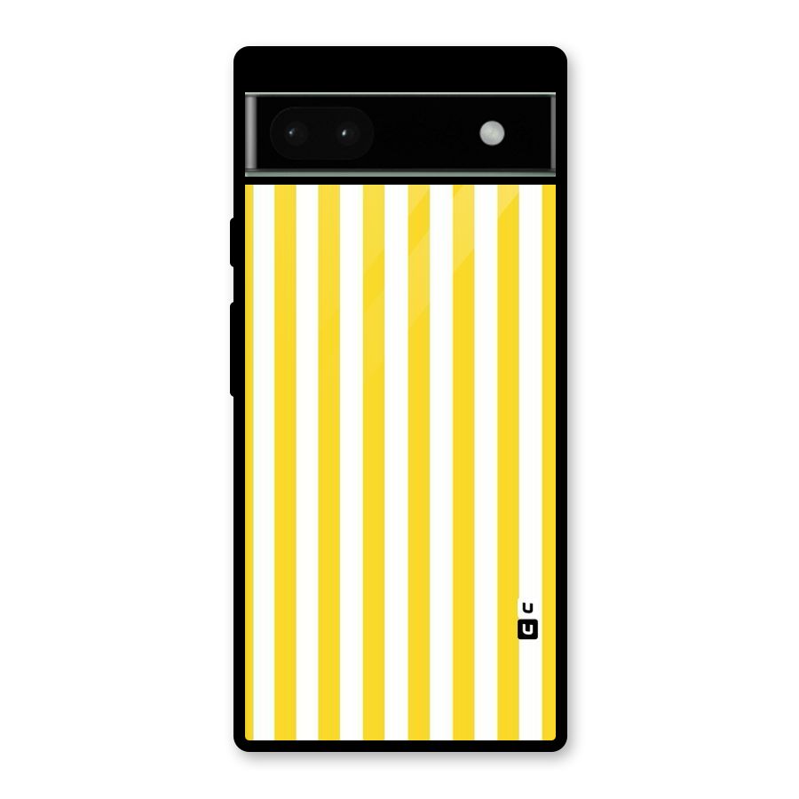 Beauty Color Stripes Glass Back Case for Google Pixel 6a