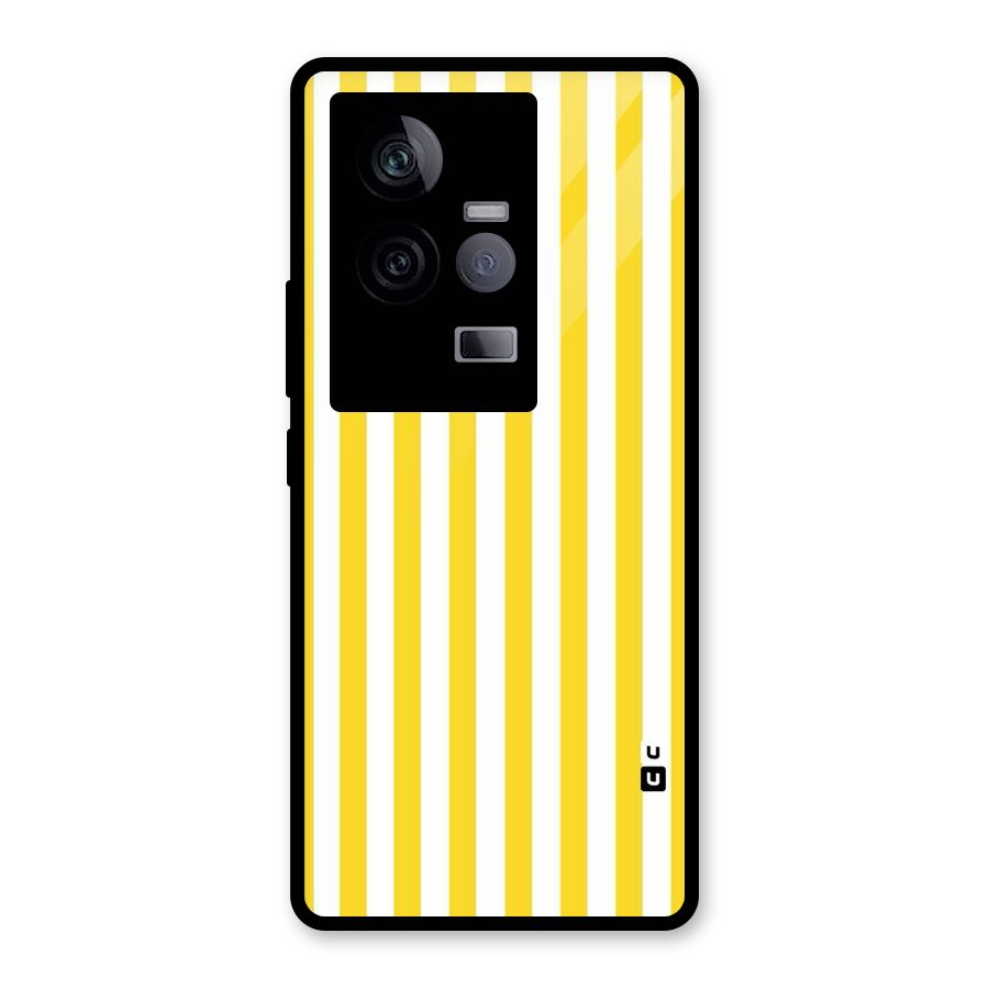 Beauty Color Stripes Glass Back Case for Vivo iQOO 11 5G