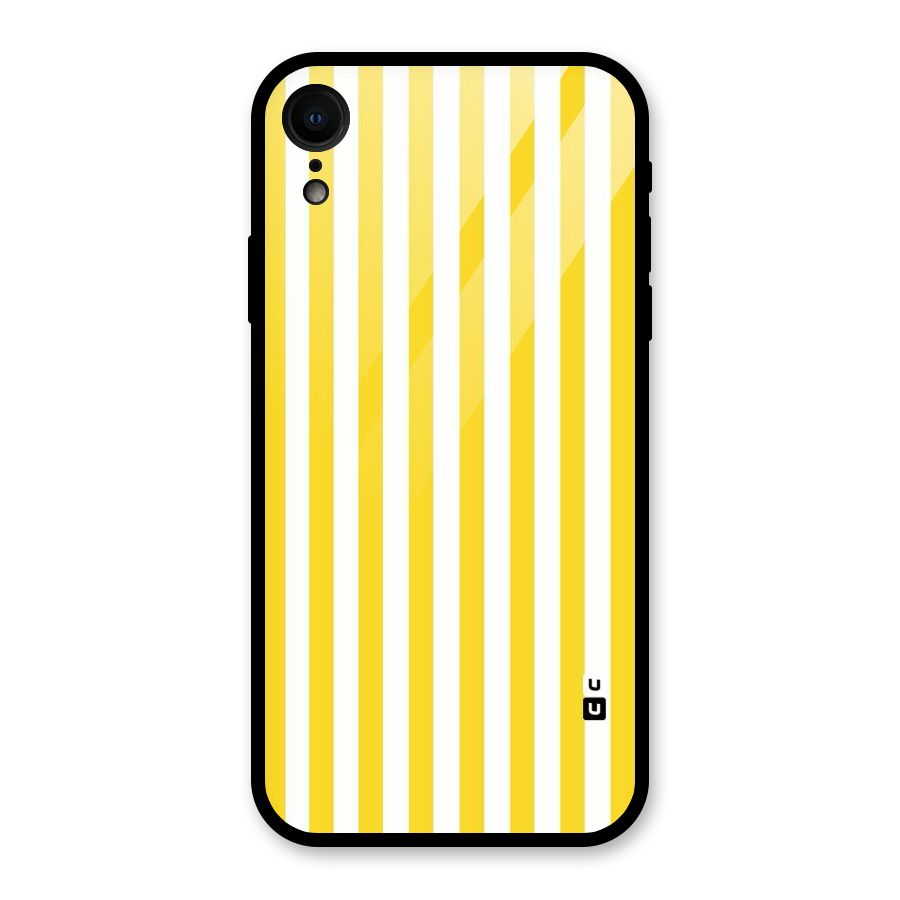 Beauty Color Stripes Glass Back Case for XR