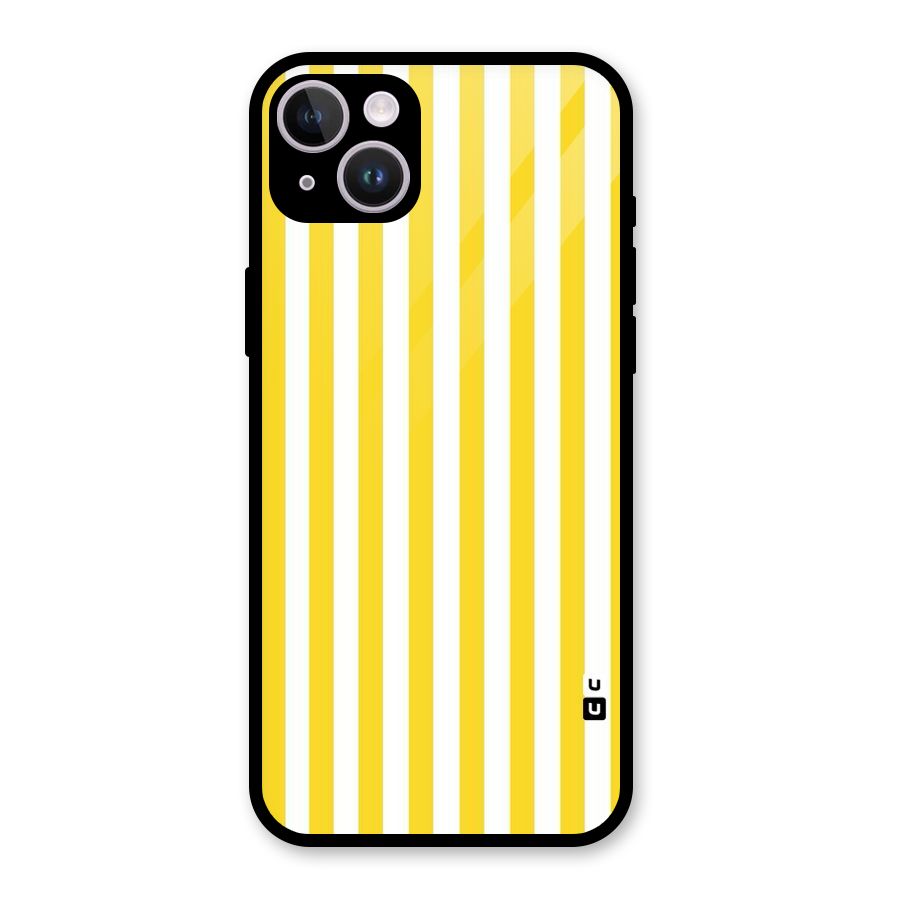 Beauty Color Stripes Glass Back Case for iPhone 14 Plus