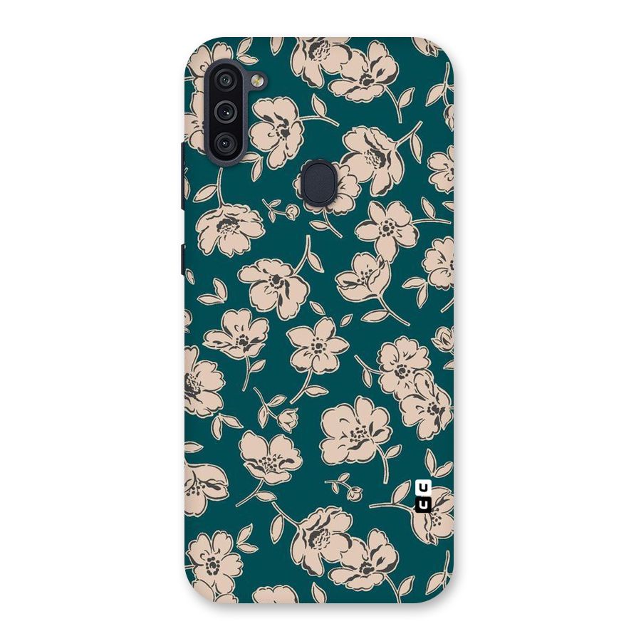 Beauty Green Bloom Back Case for Galaxy M11
