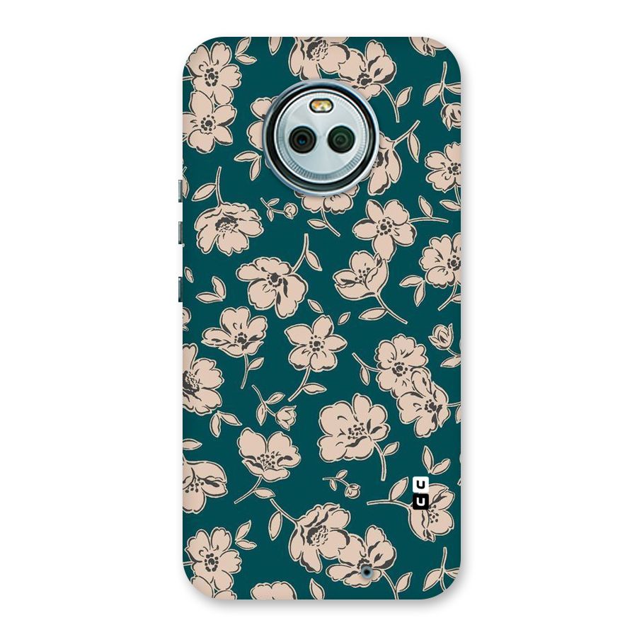 Beauty Green Bloom Back Case for Moto X4