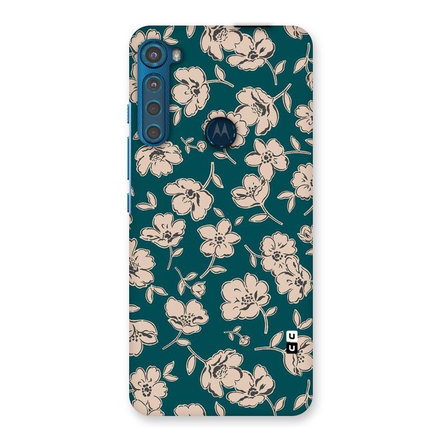 Beauty Green Bloom Back Case for Motorola One Fusion Plus