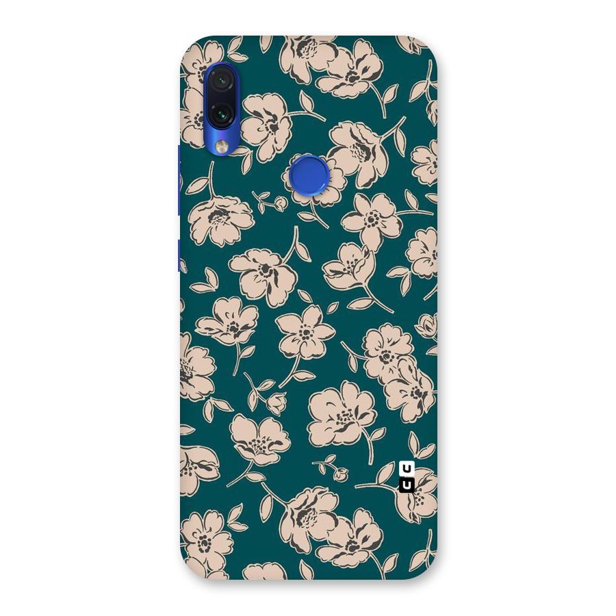 Beauty Green Bloom Back Case for Redmi Note 7