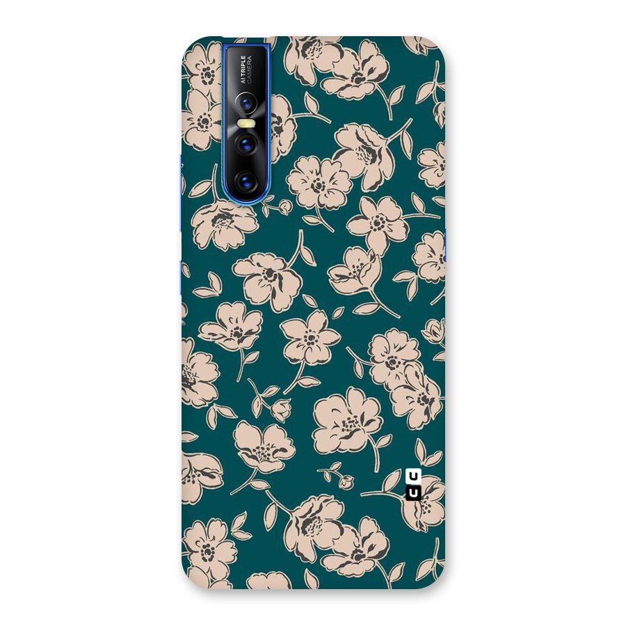 Beauty Green Bloom Back Case for Vivo V15 Pro