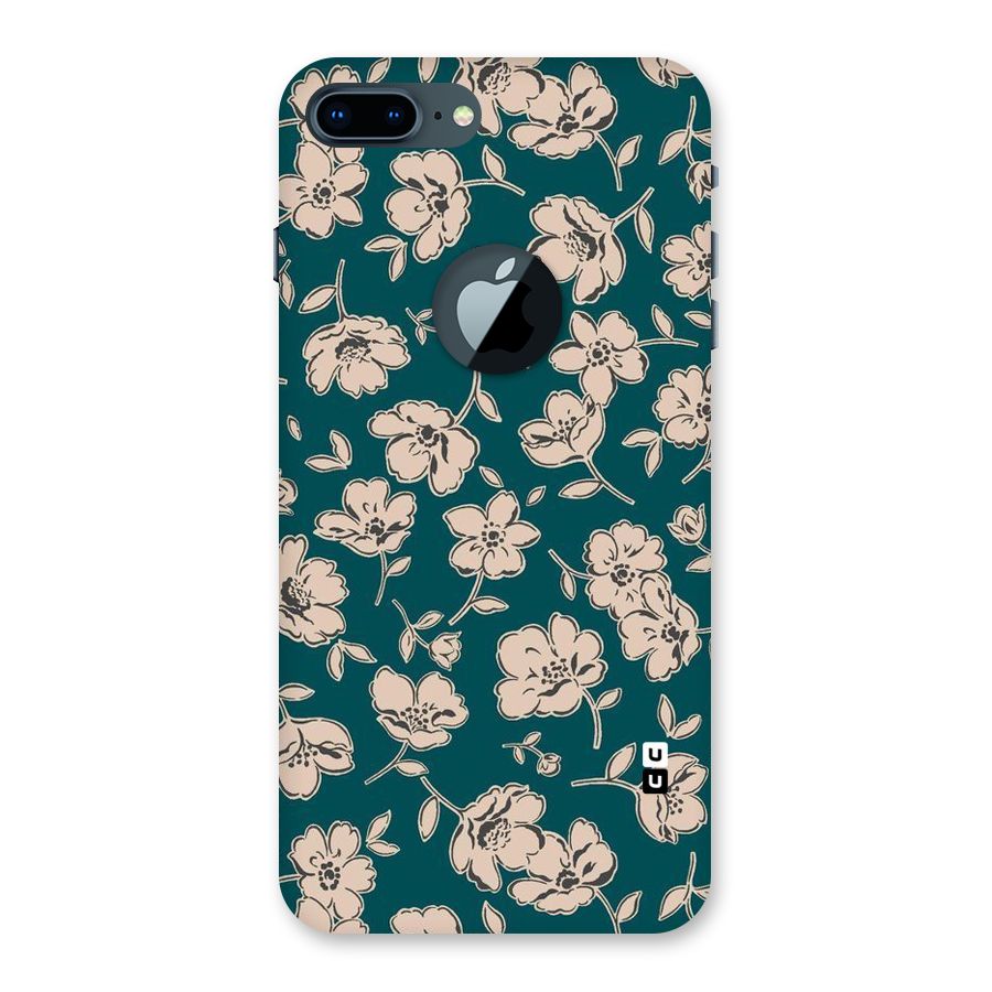Beauty Green Bloom Back Case for iPhone 7 Plus Logo Cut