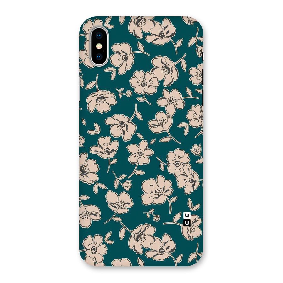 Beauty Green Bloom Back Case for iPhone XS