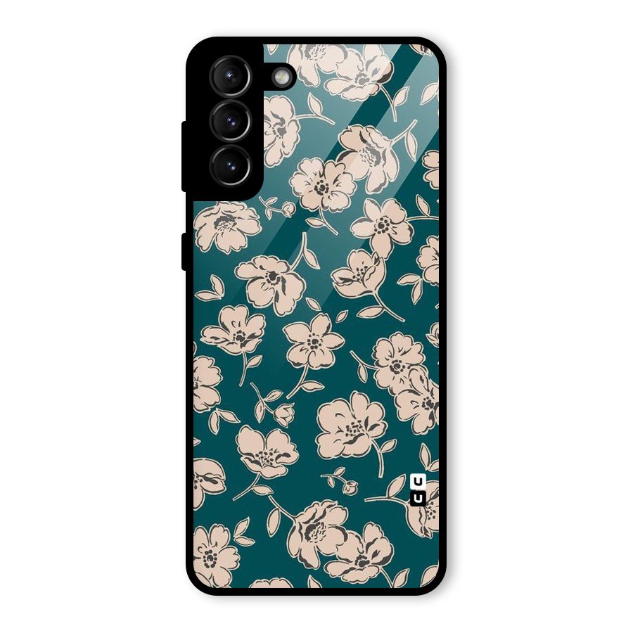 Beauty Green Bloom Glass Back Case for Galaxy S21 Plus