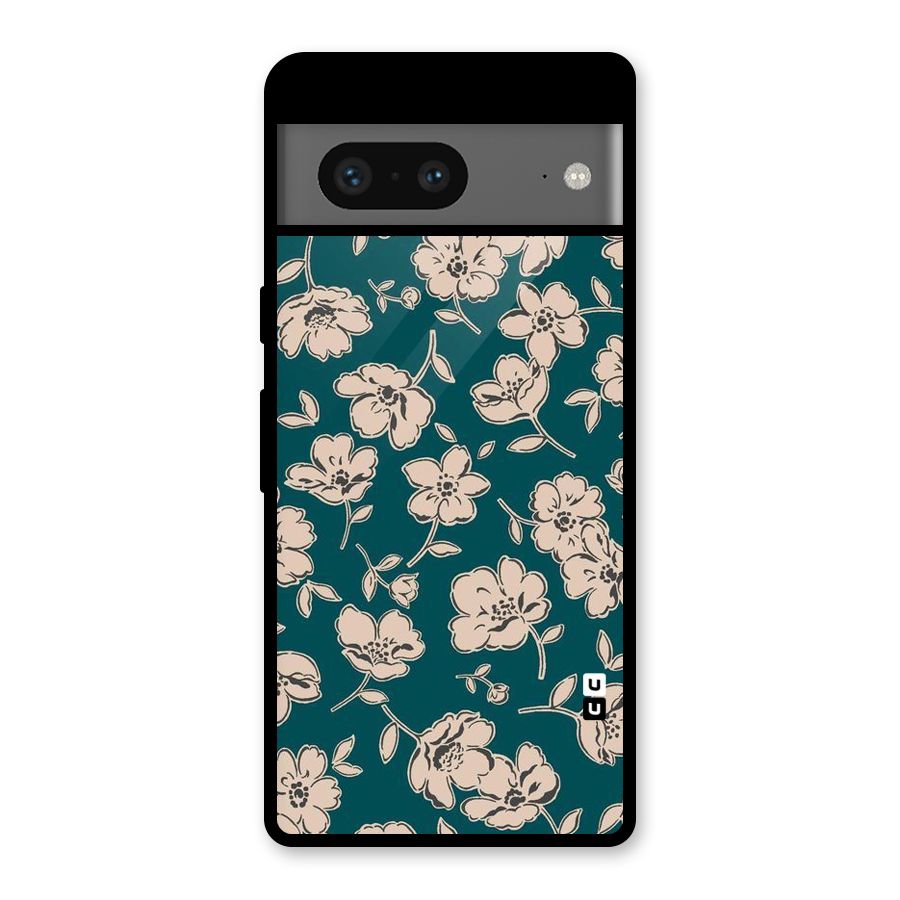Beauty Green Bloom Glass Back Case for Google Pixel 7
