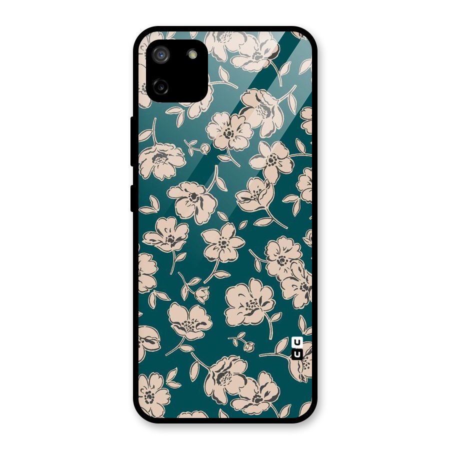 Beauty Green Bloom Glass Back Case for Realme C11