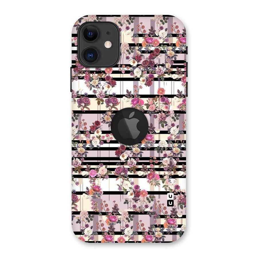 Beauty In Floral Back Case for iPhone 11 Logo Cut