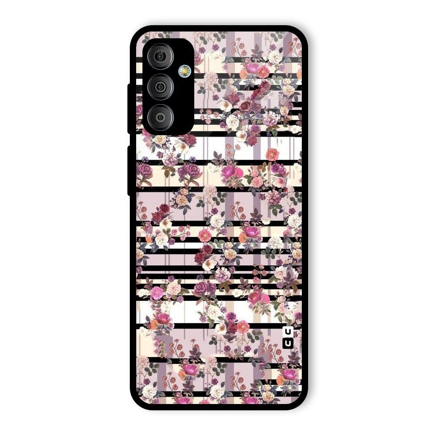 Beauty In Floral Glass Back Case for Galaxy F23