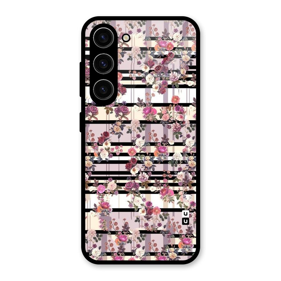Beauty In Floral Glass Back Case for Galaxy S23