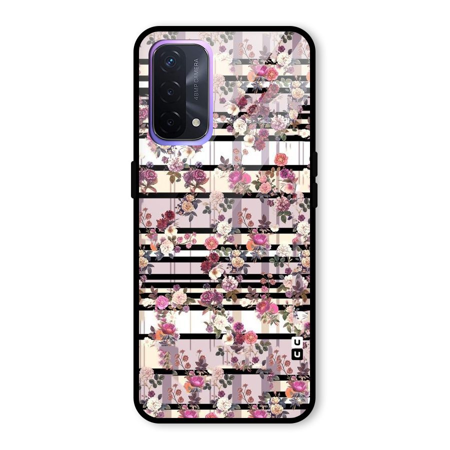 Beauty In Floral Glass Back Case for Oppo A74 5G