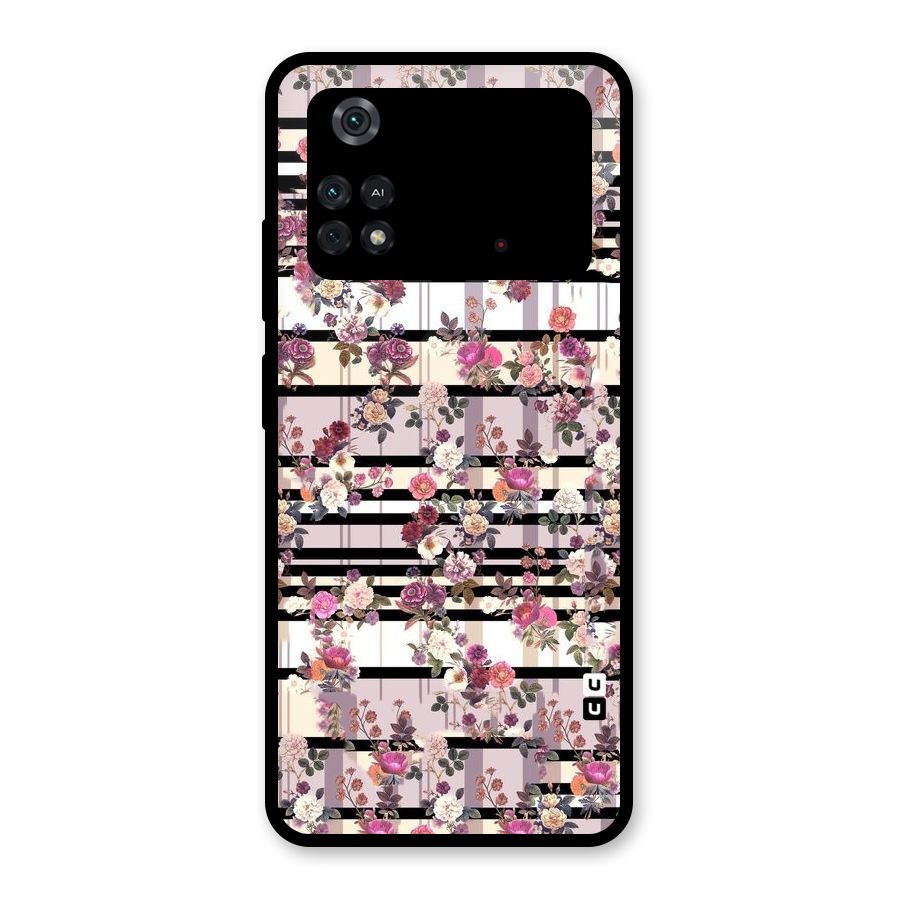Beauty In Floral Glass Back Case for Poco M4 Pro 4G