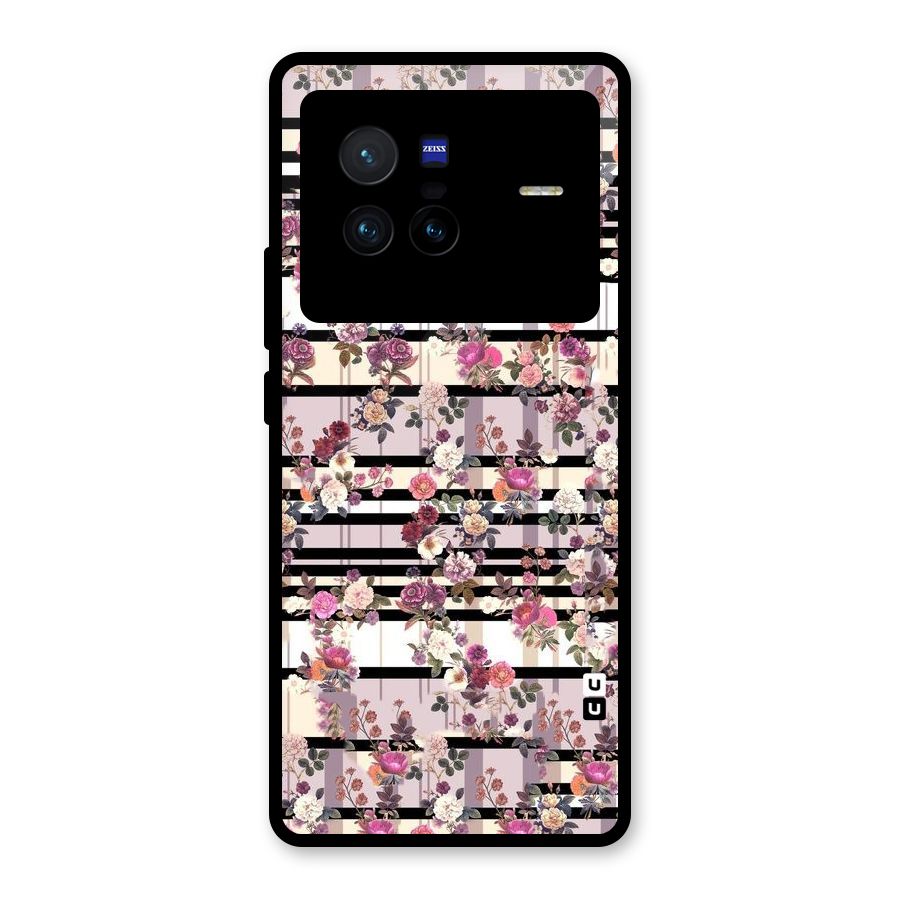 Beauty In Floral Glass Back Case for Vivo X80