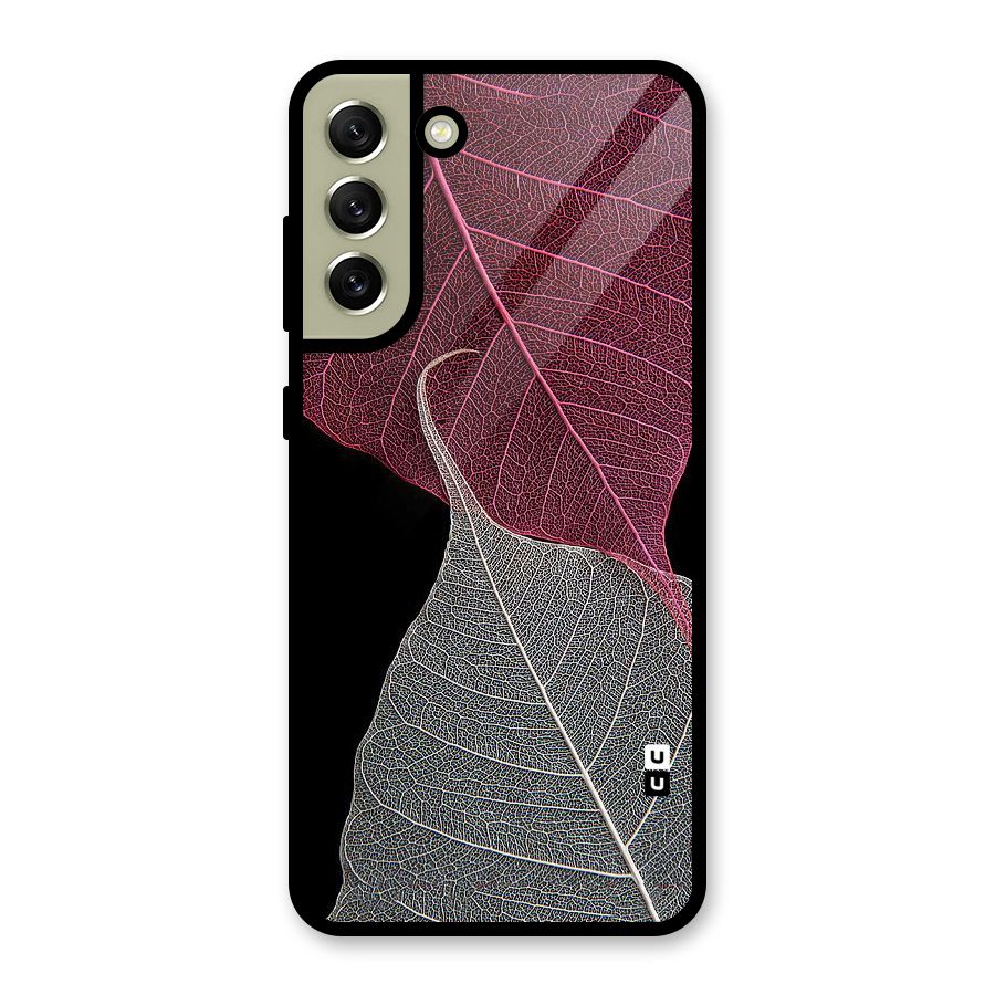 Beauty Leaf Glass Back Case for Galaxy S21 FE 5G