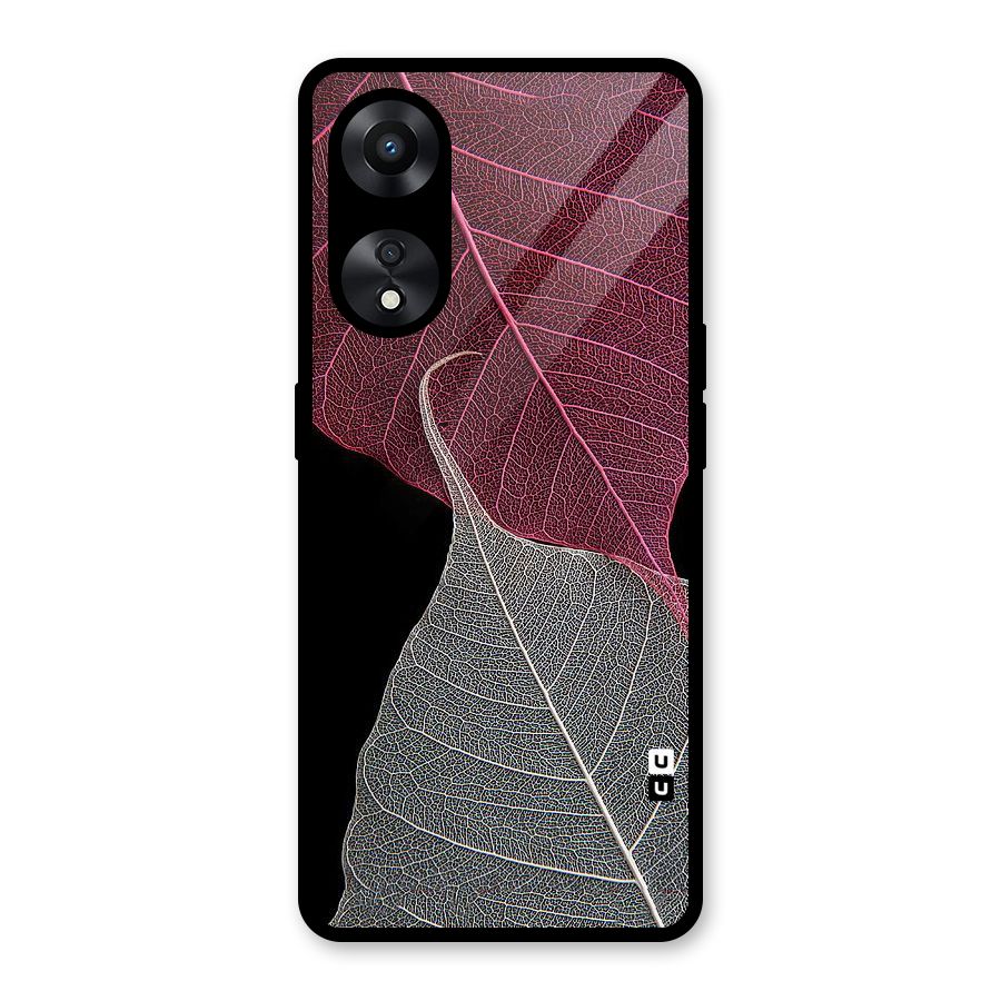 Beauty Leaf Glass Back Case for Oppo A78