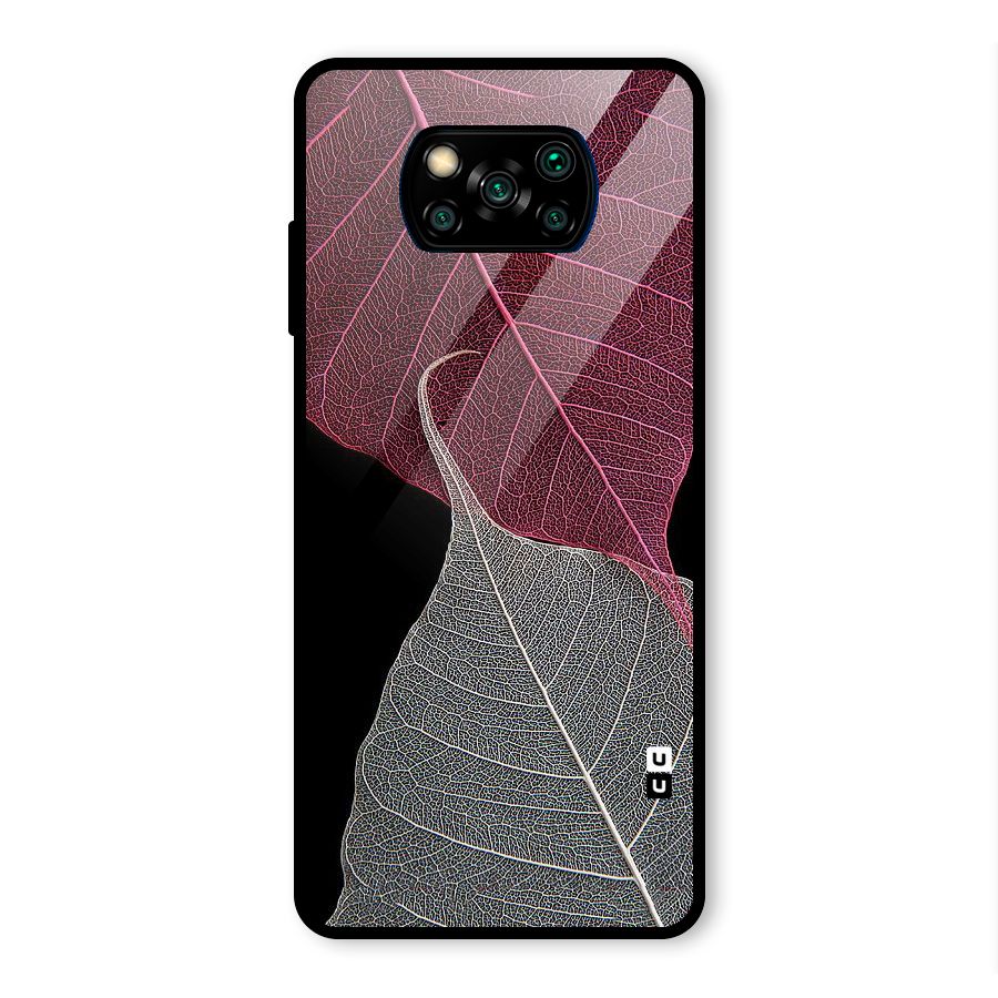 Beauty Leaf Glass Back Case for Poco X3 Pro