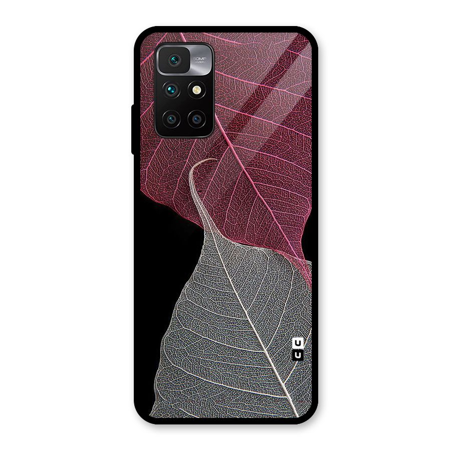 Beauty Leaf Glass Back Case for Redmi 10 Prime