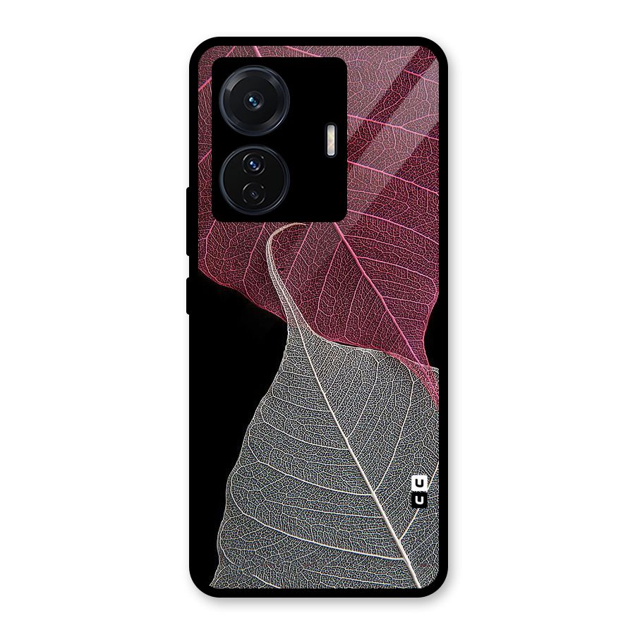 Beauty Leaf Glass Back Case for Vivo T1 Pro