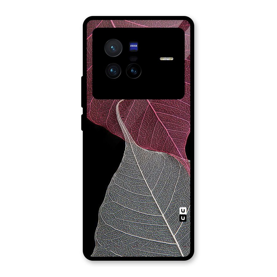 Beauty Leaf Glass Back Case for Vivo X80