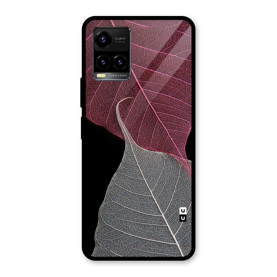 Beauty Leaf Glass Back Case for Vivo Y21T