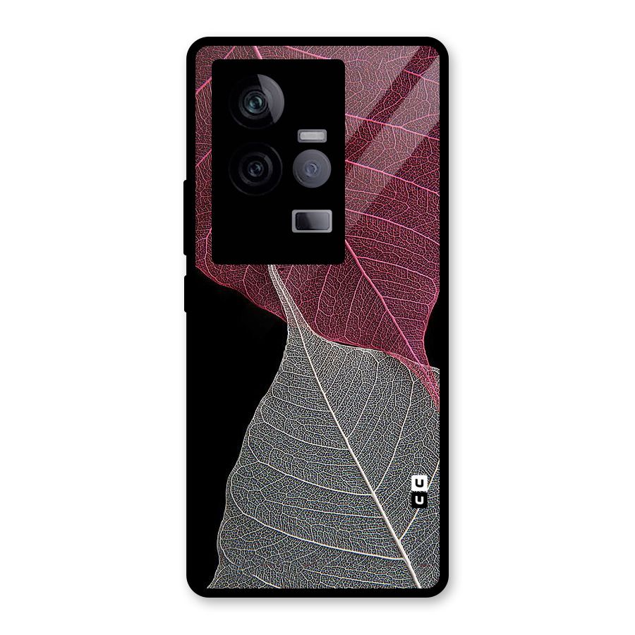 Beauty Leaf Glass Back Case for Vivo iQOO 11 5G