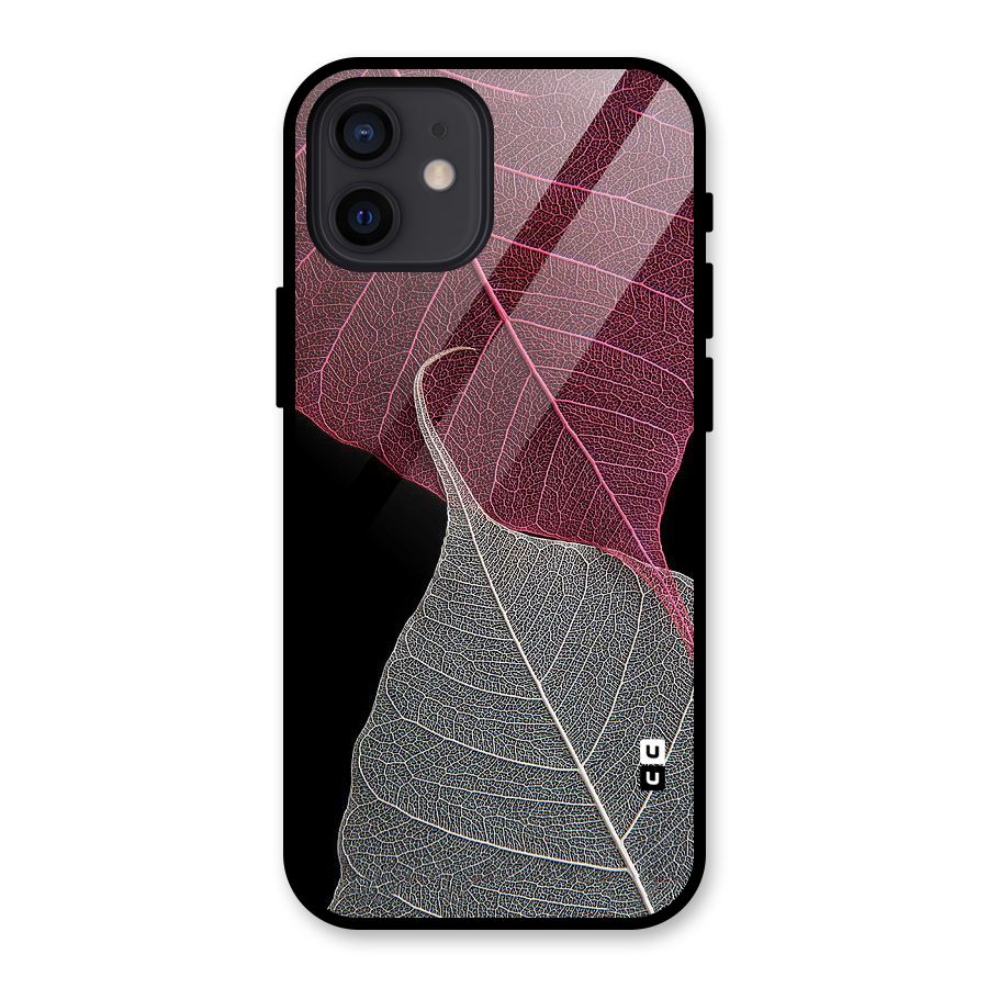 Beauty Leaf Glass Back Case for iPhone 12
