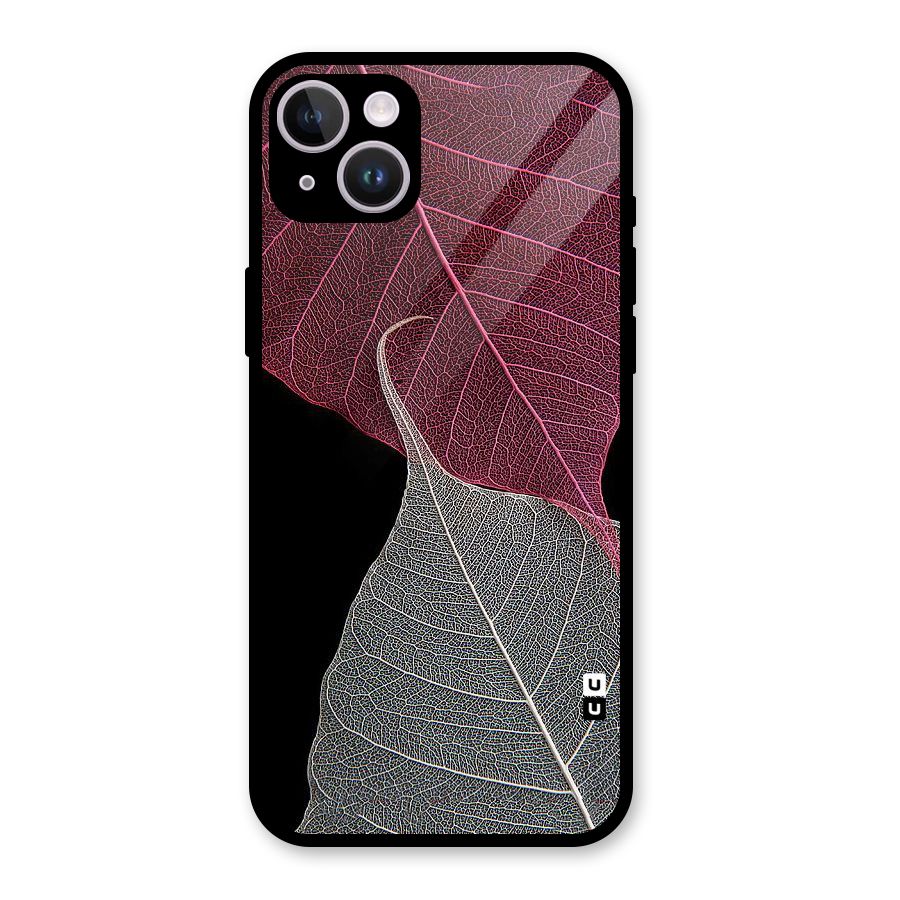 Beauty Leaf Glass Back Case for iPhone 14 Plus