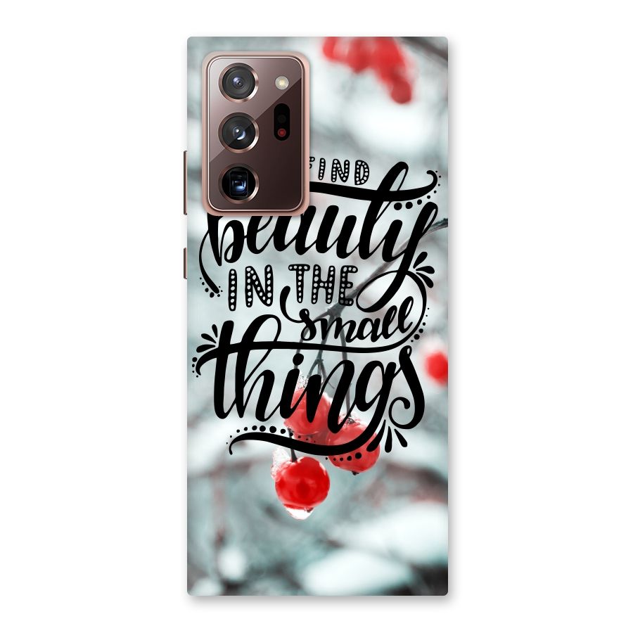 Beauty in Small Things Back Case for Galaxy Note 20 Ultra
