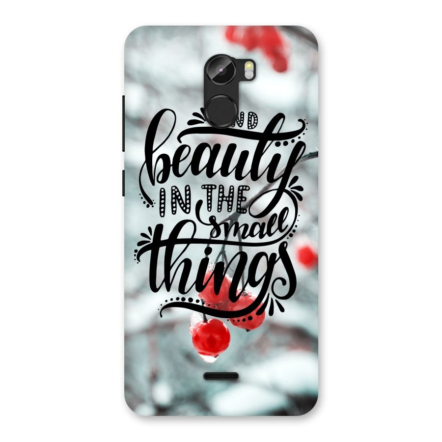 Beauty in Small Things Back Case for Gionee X1
