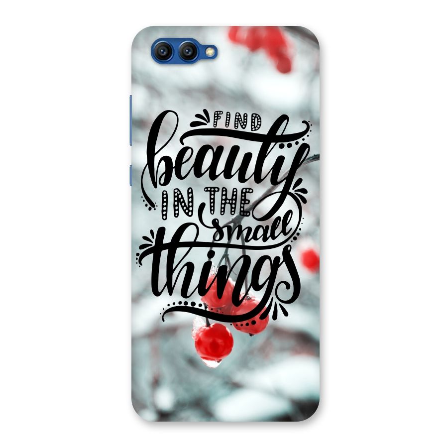 Beauty in Small Things Back Case for Honor View 10
