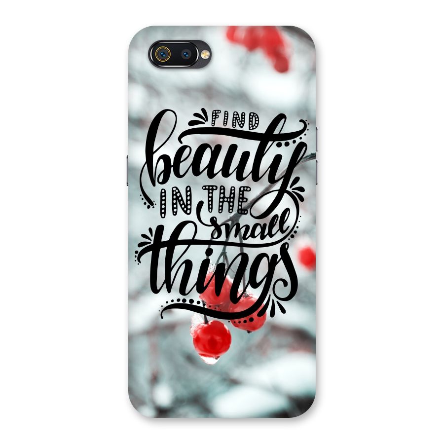 Beauty in Small Things Back Case for Realme C2