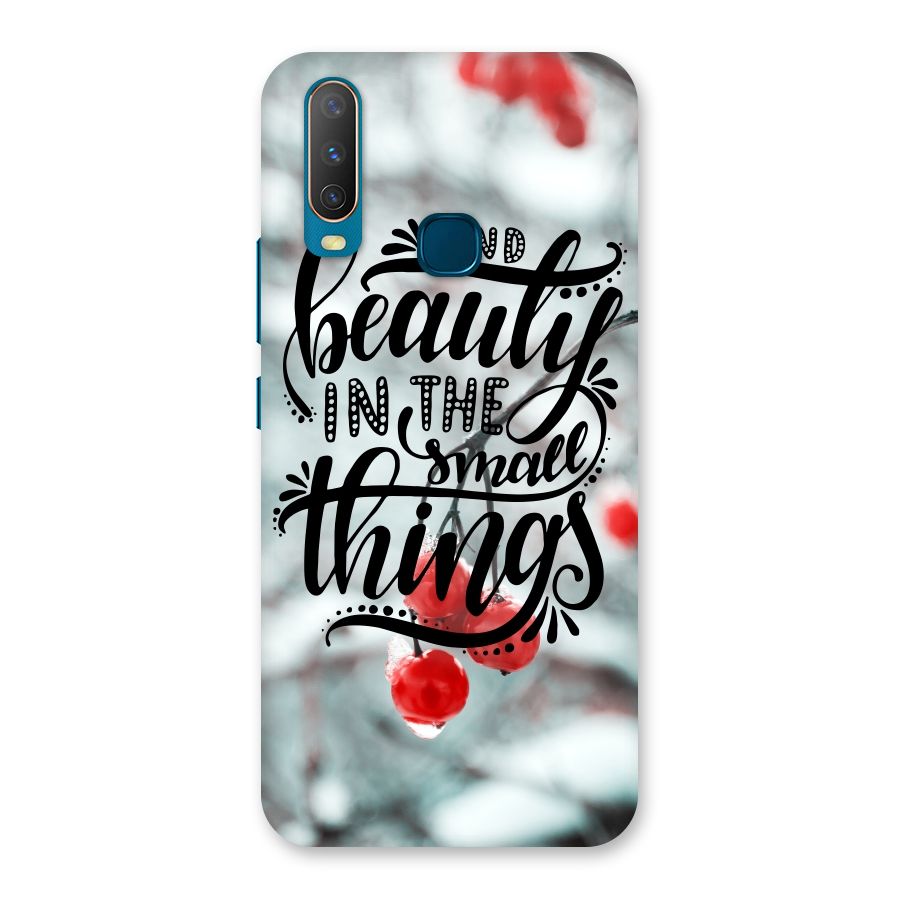 Beauty in Small Things Back Case for Vivo Y17