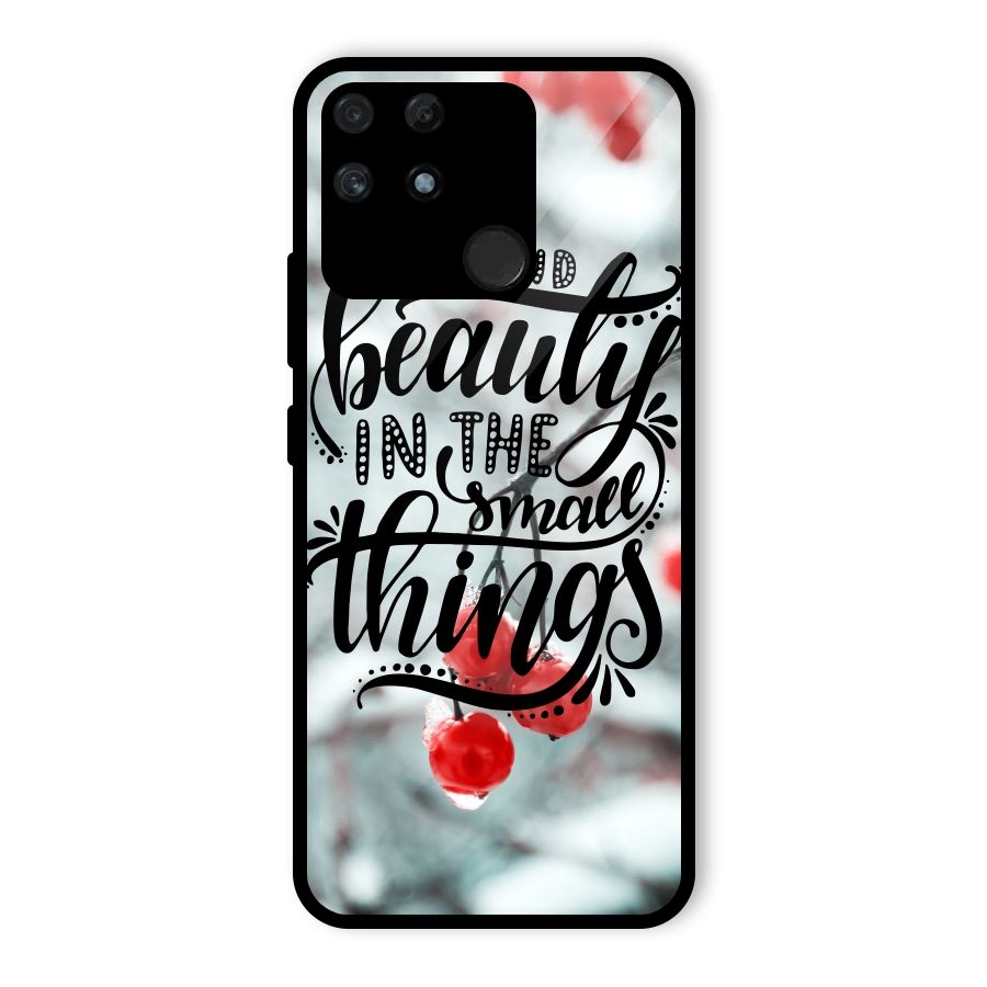 Beauty in Small Things Glass Back Case for Realme Narzo 50A