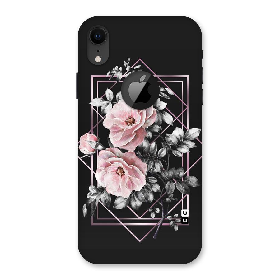 Beguilling Pink Floral Back Case for iPhone XR Logo Cut