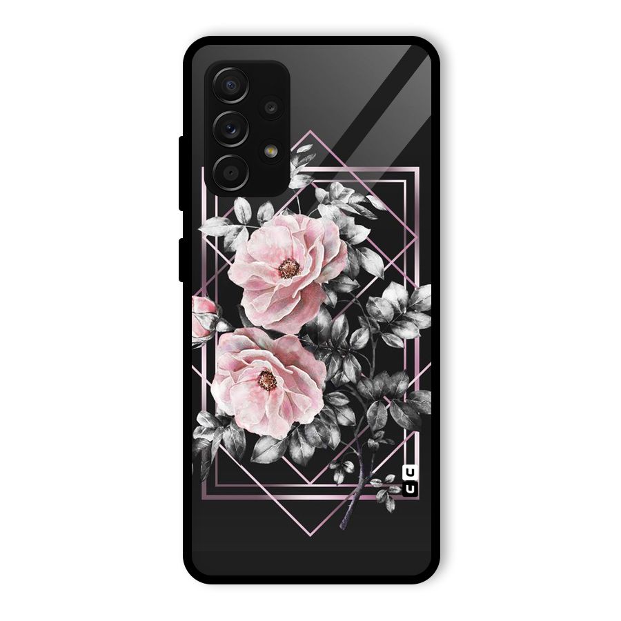 Beguilling Pink Floral Glass Back Case for Galaxy A53 5G