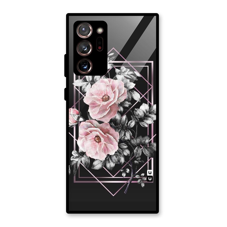 Beguilling Pink Floral Glass Back Case for Galaxy Note 20 Ultra