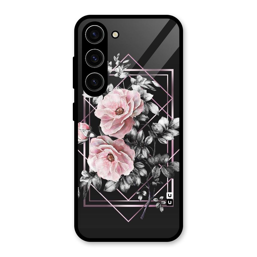 Beguilling Pink Floral Glass Back Case for Galaxy S23